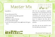 Master baking Mix recipe card